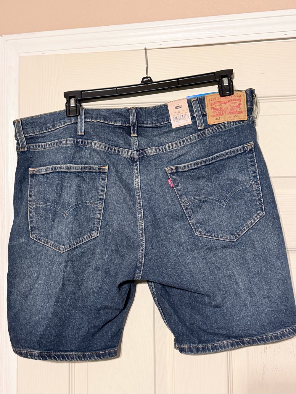 Levi's Men's Dark Blue Denim Jean Shorts